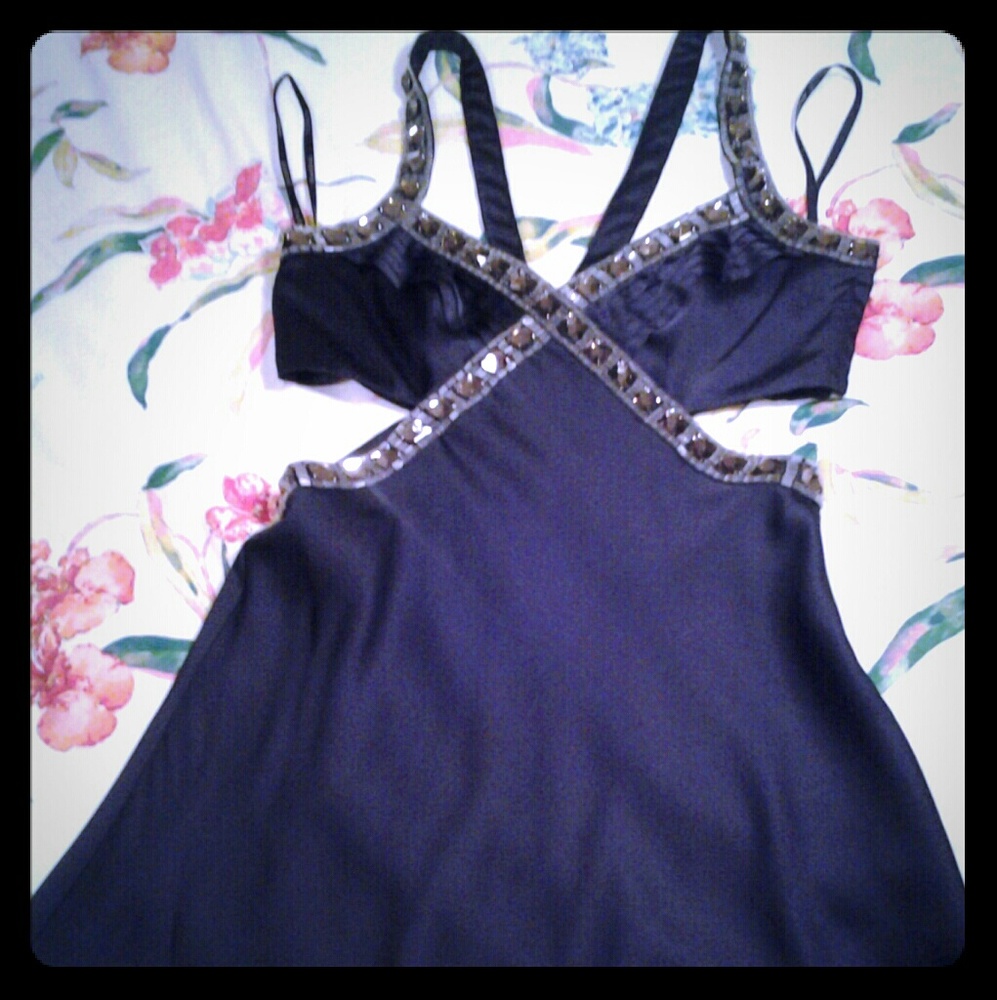 Bebe bedazzled blouse
